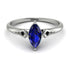 Marquise Sapphire Geometrical Engagement Ring - Reese No. 45 image 1