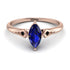 Marquise Sapphire Geometrical Engagement Ring - Reese No. 44