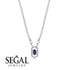 Marquise Sapphire Geometrical Necklace - Aleena No. 15