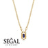 Marquise Sapphire Geometrical Necklace - Aleena No. 13