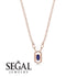 Marquise Sapphire Geometrical Necklace - Aleena No. 14