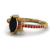 Marquise Cut Black Diamond Pave Ring - Kathleen No. 52