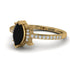 Marquise Cut Black Diamond Pave Ring - Kathleen No. 7
