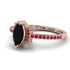 Marquise Cut Black Diamond Pave Ring - Kathleen No. 53
