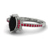 Marquise Cut Black Diamond Pave Ring - Kathleen No. 54 image 3