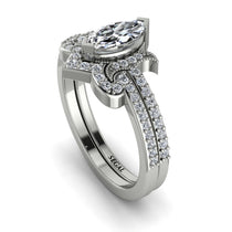 Marquise Cut Diamond Pave Bridal Set - Kathleen No. 3 image 1