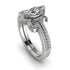 Marquise Cut Diamond Pave Bridal Set - Kathleen No. 3