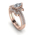 Marquise Cut Diamond Pave Bridal Set - Kathleen No. 2