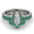 Marquise Cut Diamond Pave Bridal Set - Kathleen No. 18 image 2