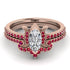 Marquise Cut Diamond Pave Bridal Set - Kathleen No. 47 image 2