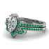 Marquise Cut Diamond Pave Bridal Set - Kathleen No. 18 image 3