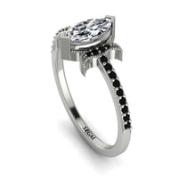 Marquise Cut Diamond Pave Ring - Kathleen No. 33 image 1