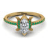 Marquise Cut Diamond Pave Ring - Kathleen No. 16