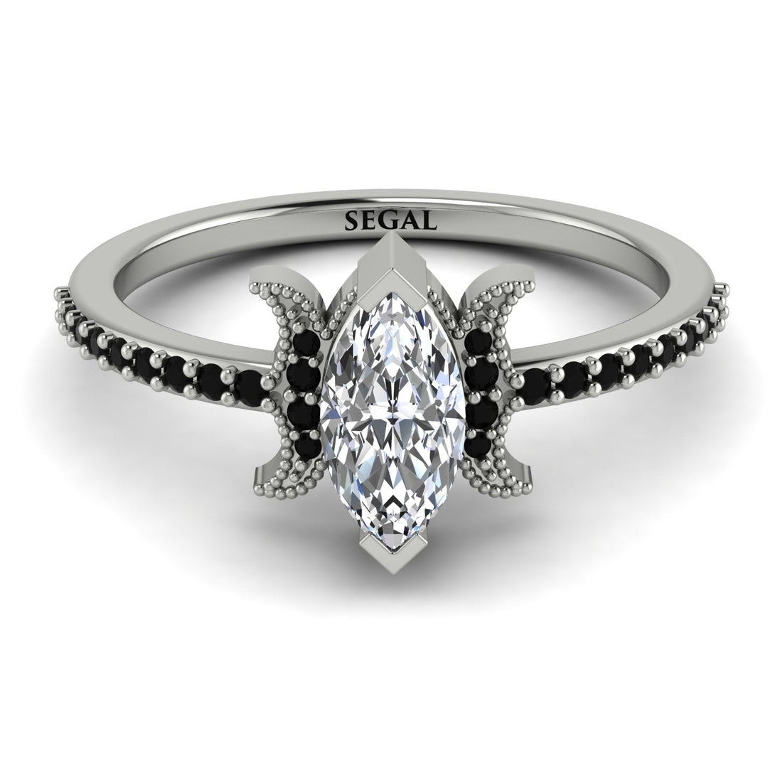 Marquise Cut Diamond Pave Ring - Kathleen No. 33