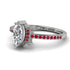 Marquise Cut Diamond Pave Ring - Kathleen No. 48
