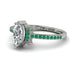 Marquise Cut Diamond Pave Ring - Kathleen No. 18 image 3