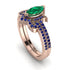 Marquise Cut Emerald Pave Bridal Set - Kathleen No. 65 image 1