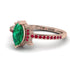 Marquise Cut Emerald Pave Ring - Kathleen No. 50