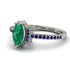 Marquise Cut Emerald Pave Ring - Kathleen No. 66 image 3