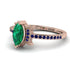 Marquise Cut Emerald Pave Ring - Kathleen No. 65 image 3