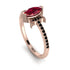Marquise Cut Ruby Pave Ring - Kathleen No. 41