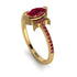 Marquise Cut Ruby Pave Ring - Kathleen No. 55
