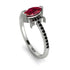 Marquise Cut Ruby Pave Ring - Kathleen No. 42