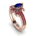 Marquise Cut Sapphire Pave Bridal Set - Kathleen No. 59 image 1