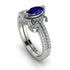 Marquise Cut Sapphire Pave Bridal Set - Kathleen No. 15 image 1