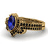 Marquise Cut Sapphire Pave Bridal Set - Kathleen No. 43