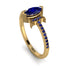 Marquise Cut Sapphire Pave Ring - Kathleen No. 73
