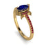Marquise Cut Sapphire Pave Ring - Kathleen No. 58