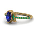 Marquise Cut Sapphire Pave Ring - Kathleen No. 28
