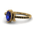 Marquise Cut Sapphire Pave Ring - Kathleen No. 43 image 3