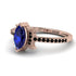 Marquise Cut Sapphire Pave Ring - Kathleen No. 44 image 3