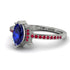 Marquise Cut Sapphire Pave Ring - Kathleen No. 60 image 3