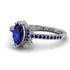 Marquise Cut Sapphire Pave Ring - Kathleen No. 75 image 3