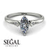 Marquise Diamond Geometrical Engagement Ring - Reese No. 3