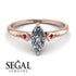 Marquise Diamond Geometrical Engagement Ring - Reese No. 47