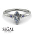 Marquise Diamond Geometrical Engagement Ring - Reese No. 63