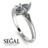 Marquise Diamond Geometrical Engagement Ring - Reese No. 3 image 3