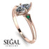 Marquise Diamond Geometrical Engagement Ring - Reese No. 17 image 3