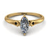 Marquise Diamond Geometrical Engagement Ring - Reese No. 31