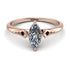 Marquise Diamond Geometrical Engagement Ring - Reese No. 32 image 1