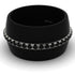 Men's Black Diamond Studded Wedding Band - Anthony No. 6