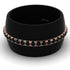 Men's Black Diamond Studded Wedding Band - Anthony No. 5