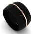 Men's Black Wedding Band - Dylan No. 2