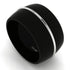 Men's Black Wedding Band - Dylan No. 3