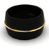 Men's Black Wedding Band - Dylan No. 1