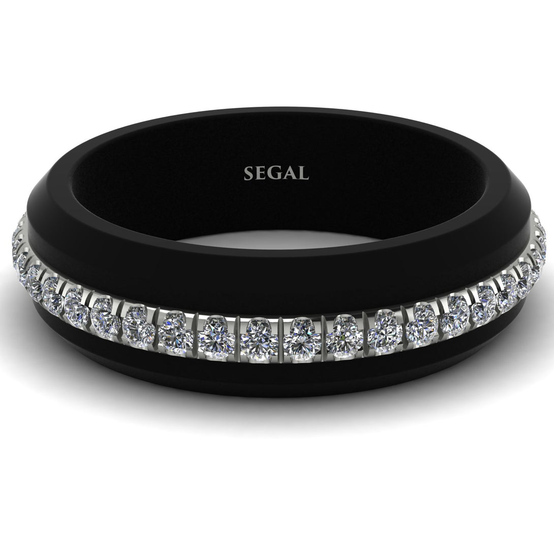Men's Diamond Black Ring - Aiden No. 3